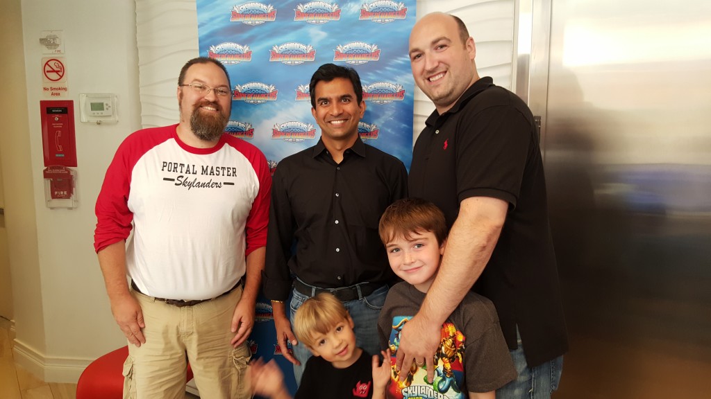 Drew, Guha Bala from Vicarious Visions, Adam plus Andrew and Marc